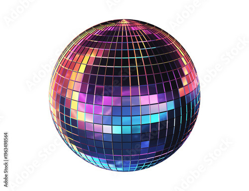 Shiny disco ball for party and dance