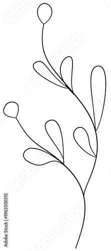 Floral Doodle Clipart for Worksheets Hand Drawn Flowers