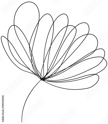 Floral Doodle Clipart for Worksheets Hand Drawn Flowers