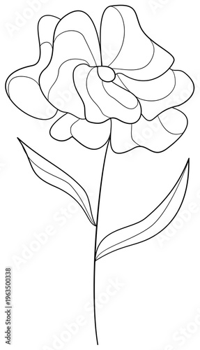 Floral Doodle Clipart for Worksheets Hand Drawn Flowers