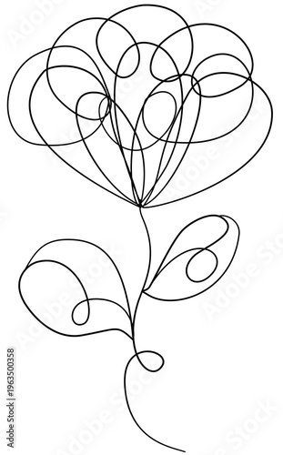 Floral Doodle Clipart for Worksheets Hand Drawn Flowers