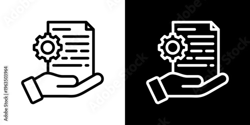 Proposal Icon Set Vector Collection Isolated In Black And White