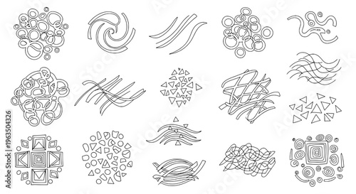 Splash line vector set with burst effects and dynamic movements in minimalistic style featuring art, design, graphic with abstract and shapes