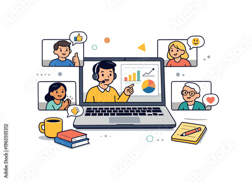 Online learning and remote collaboration with diverse participants interacting virtually