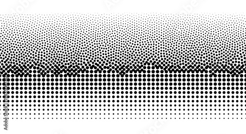 Halftone dots gradient with black and white shading effects featuring illustration, graphic, texture with pattern and design elements for