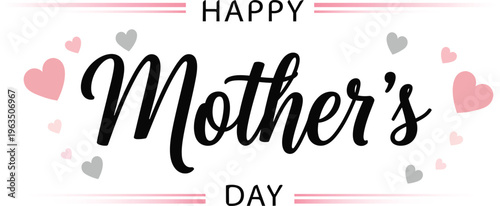 Happy mother's day greeting card vector