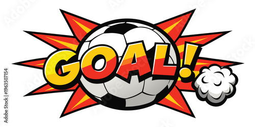 Celebratory soccer goal with a dynamic explosion effect and a cheering dog