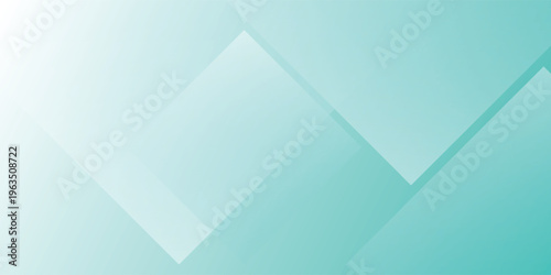 Abstract background with turquoise gradient and overlapping geometric squares.