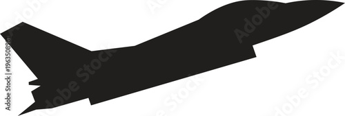 Military Fighter Jet Vector Illustration  Aircraft Icon Symbol Collection Flat Design