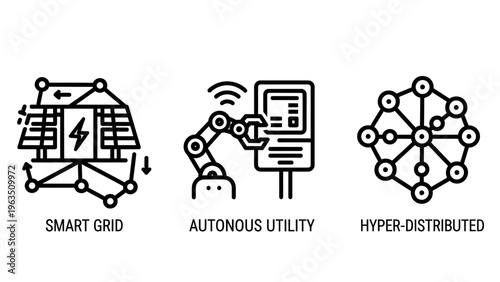 Revolutionary smart grid infrastructure, autonomous utility systems, and hyper-distributed energy networks for modern power management