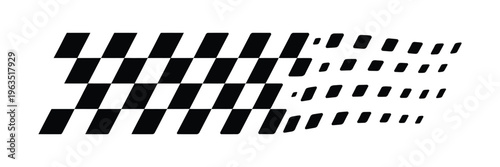 Abstract geometric pattern of black parallel rectangles for design elements isolated on transparent background vector.