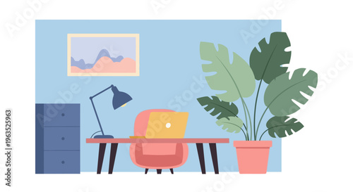 Potted Monstera Deliciosa Plant with Large Leaves.