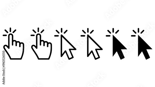 Evolution of cursor selection methods from finger to traditional mouse pointer