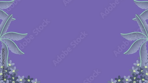 Elegant Autumn Flower Corner Frame Composition for Wedding and Valentine