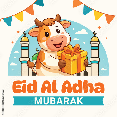 Eid al-adha mubarak social media post template