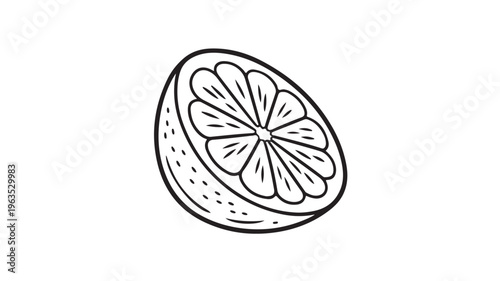 Lemon Half Cut For Food And Drink Concepts