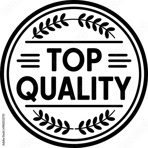 Top Quality Badge Stamp Black Premium Label