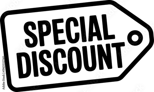 Special Discount Tag Label Sale Promotion Icon Design
