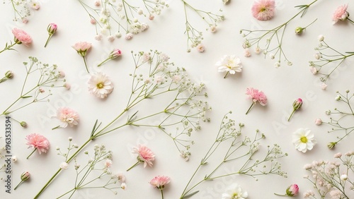Minimalist floral background language