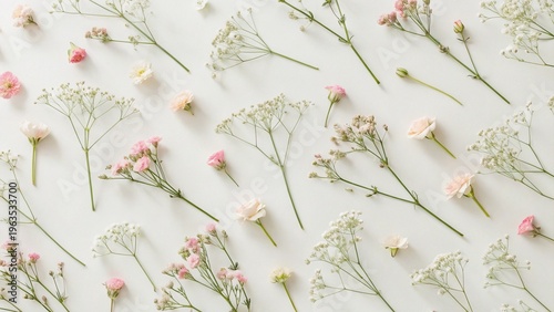 Minimalist floral background language