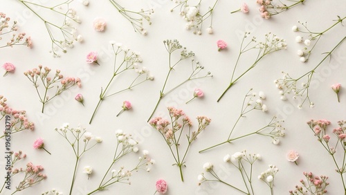 Minimalist floral background language