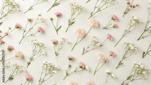 Minimalist floral background language