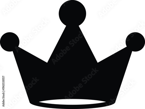 3D royal black crown isolated on white background as a luxury golden king symbol of power and nobility for queen or princess jewelry design