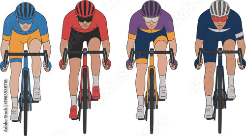 Modern electronic device icon set including smartphone laptop tablet headphones camera and smartwatch vector illustration for tech design.