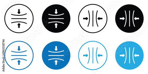Set of soft elastic styled icons eps 10.