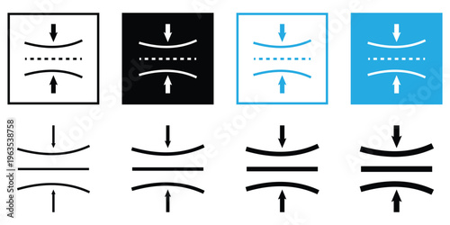 Set of soft elastic styled icons eps 10.