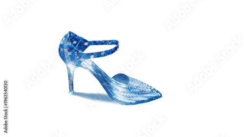 Wallpaper Mural Glass Cinderella Slipper shoe Sparkling 3D render Torontodigital.ca
