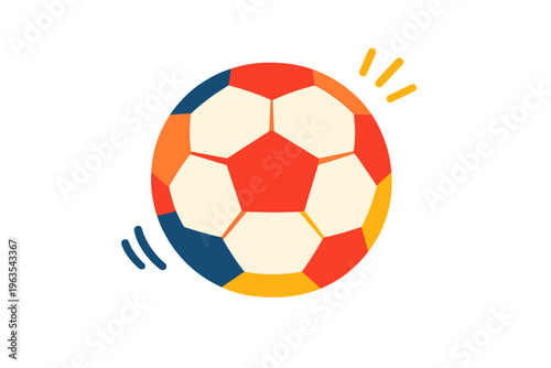 Ball rolls on the field during a sunny day while players gather around for a soccer game in the park with friends and family nearby