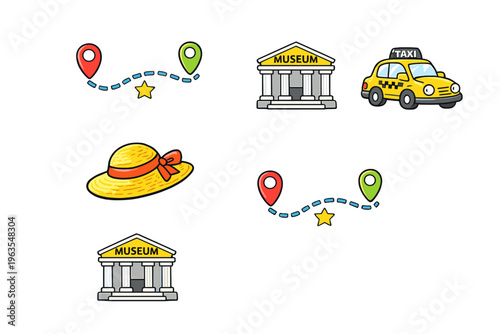 Explore the city by visiting museums and taking a taxi to see attractions along the way