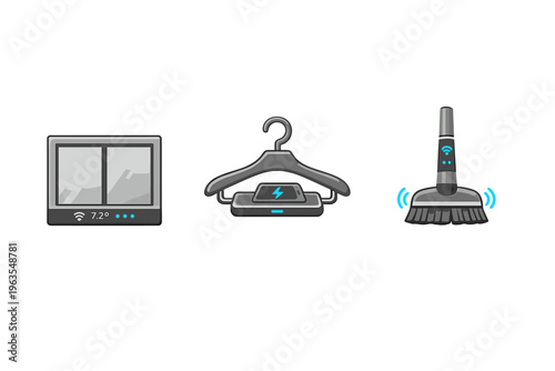 Smart home devices for cleaning and organizing in modern living spaces during the day