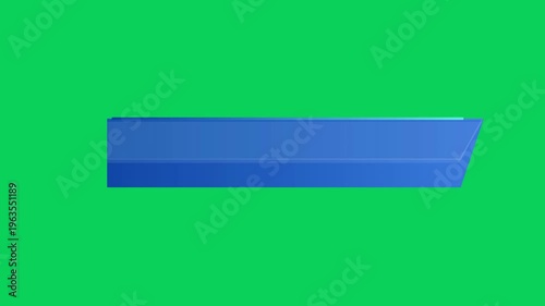 Animated Blue Lower Third Text Box Overlay