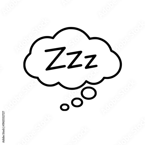 sleep icon vector