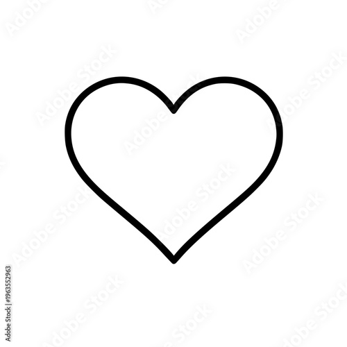 Free Download heart icon. romantic heart symbol. line icon vector stock - GFXLoad