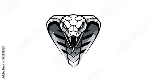 Aggressive Cobra Head Design - Powerful Reptile Symbolism
