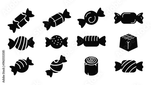 Collection of assorted candies and sweets