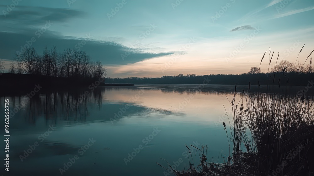 Fototapeta premium Vibrant fireworks reflecting on a calm winter river surface during a festive night celebration