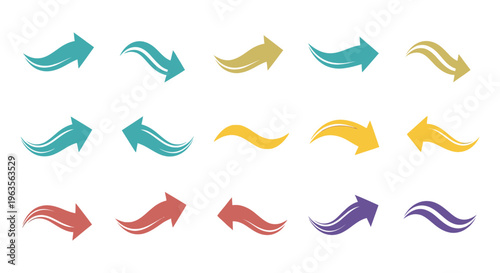 Collection of stylized high heeled shoes in various colors and designs