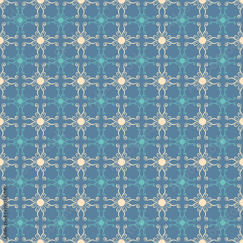 Classic ornamental decoration for wrapping paper. Elegant vintage style seaml...