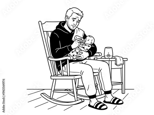 Man listening music headphones silhouette bundle modern lifestyle entertainment concept