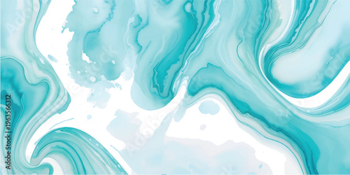 Abstract water ocean wave, blue, aqua, teal texture. Blue and white water wave web banner Graphic Resource as background for ocean wave abstract. Vita backdrop for copy space text ai generated