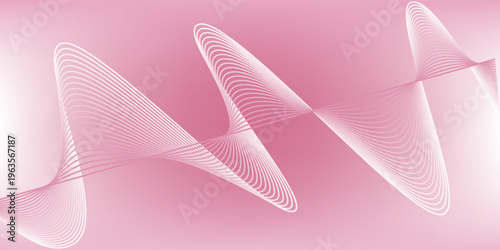 An abstract pink background with horizontal and curved lines that create a graphic pattern, with slight highlights at focal points to create a soft and gentle atmosphere.