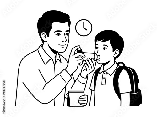 Man practicing mindful breathing calm pose silhouette vector