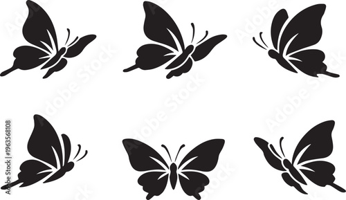 Butterfly Vector mega collections | Elegant Silhouette black art Illustrations.