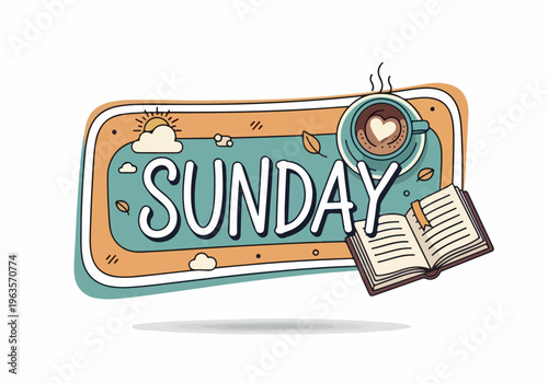 Cozy Sunday Morning Vibes Coffee, Book, and a Relaxed Start to the Week