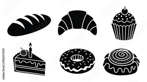 Assorted bakery items and desserts