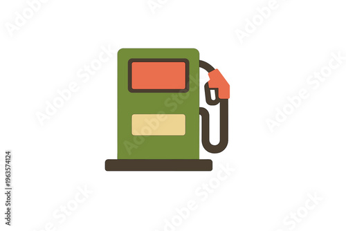 Fuel pump at a service station during a sunny day in a busy city street